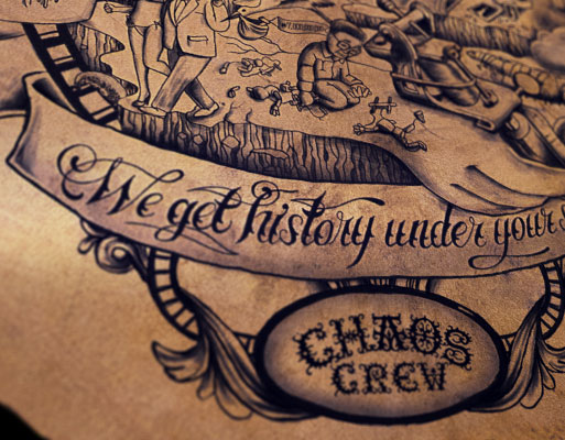 Татуировка, как реклама салона от
креативного директора  Mathias Nosel 